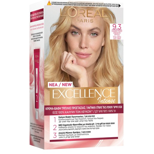 L\'oreal Paris Excellence Creme Βαφή Μαλλιών 1 Τεμάχιο - 9.3 Ξανθό Πολύ Ανοιχτό Χρυσό