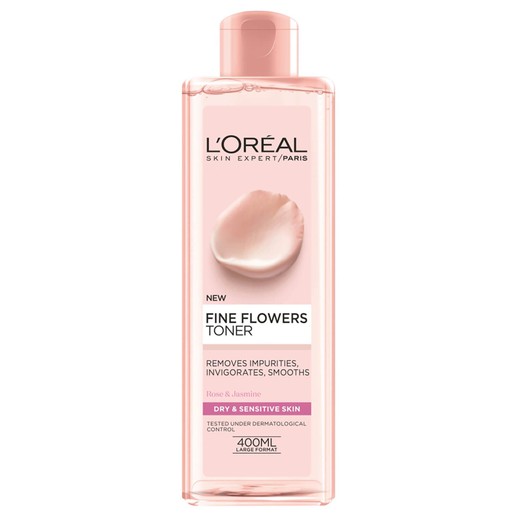 L\'oreal Paris Fine Flowers Tonic Lotion Dry-Sensitive Skin 400ml L\'oreal Paris Fine Flowers Tonic Lotion Dry-Sensitive Skin 400ml