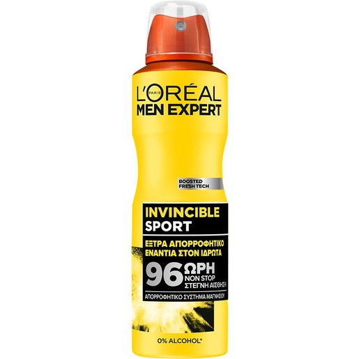 L\'oreal Paris Men Expert Invincible Sport 96H Anti-Perspirant Spray 150ml