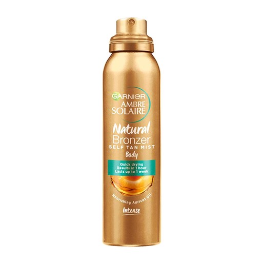 Garnier Ambre Solaire Natural Bronzer Self Tan Body Mist Αυτομαυριστικό Intense Spray για Χρυσαφένιο Μαύρισμα 150ml