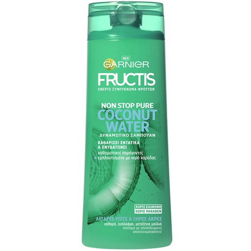 Garnier Fructis Non Stop Pure Coconut Water Shampoo 400ml Garnier Fructis Non Stop Pure Coconut Water Shampoo 400ml