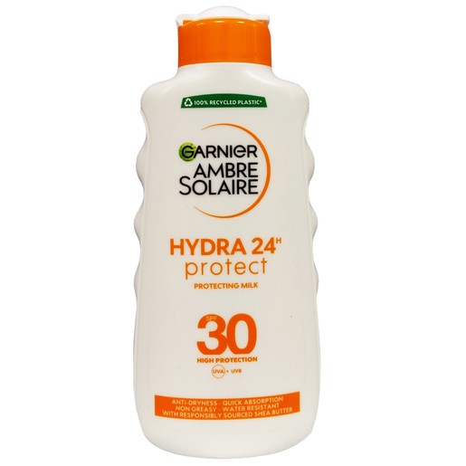 Garnier Ambre Solaire Hydra 24H Protecting Milk Spf30, 200ml