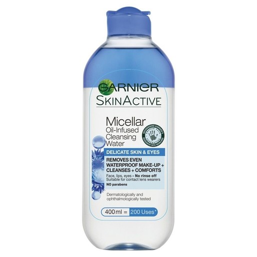 Garnier Skin Active Delicate Oil-Infused Cleansing Water Skin & Eyes 400ml Garnier Skin Active Delicate Oil-Infused Cleansing Water Skin & Eyes 400ml