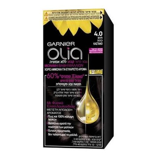Garnier Olia Mini Kit 50gr - No 4.0 Καστανό Garnier Olia Mini Kit 50gr - No 4.0 Καστανό