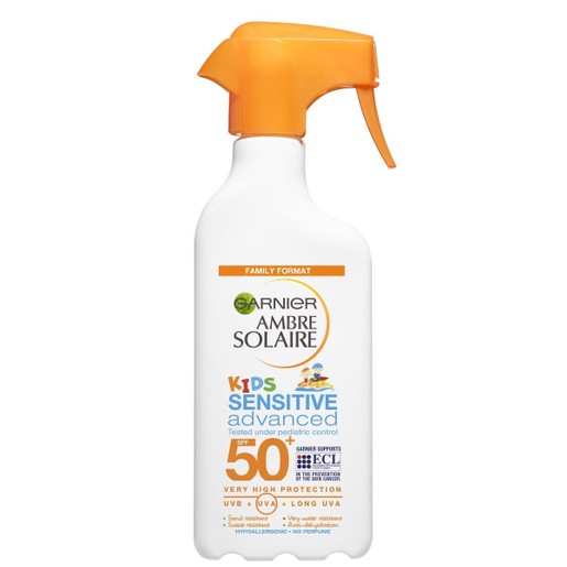 Garnier Ambre Solaire Kids Sensitive Advanced Trigger Spray Very High Protection Spf50+ 300ml Garnier Ambre Solaire Kids Sensitive Advanced Trigger Spray Very High Protection Spf50+ 300ml