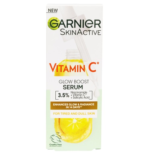 Garnier Skin Active Vitamin C Glow Boost Serum 30ml Garnier Skin Active Vitamin C Glow Boost Serum 30ml