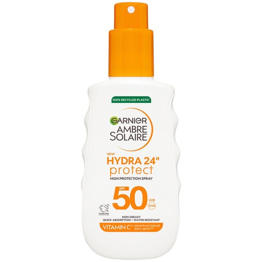 Garnier Ambre Solaire Hydra 24H Protect Spray Spf50, 150ml Garnier Ambre Solaire Hydra 24H Protect Spray Spf50, 150ml
