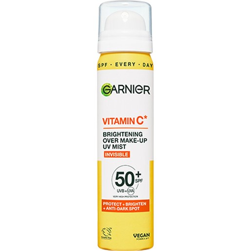 Garnier Brightening Over Make Up UV Invisible Mist Spf50+, 75ml Garnier Brightening Over Make Up UV Invisible Mist Spf50+, 75ml
