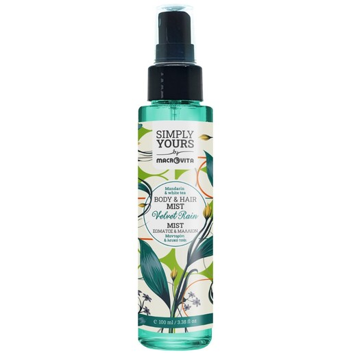 Macrovita Simply Yours Velvet Rain Mandarin & White tea Body & Hair Mist 100ml