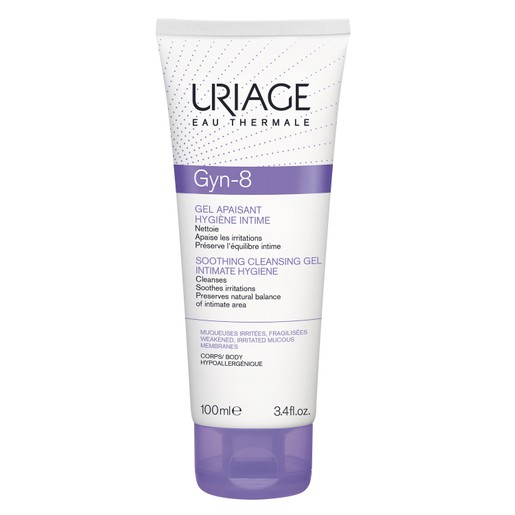 Uriage Eau Thermale Gyn-8 Soothing Cleansing Gel Intimate Hygiene Αποκαθιστά την Ισορροπία της Ευαίσθητης Περιοχής 100ml Uriage Eau Thermale Gyn-8 Soothing Cleansing Gel Intimate Hygiene Αποκαθιστά την Ισορροπία της Ευαίσθητης Περιοχής 100ml