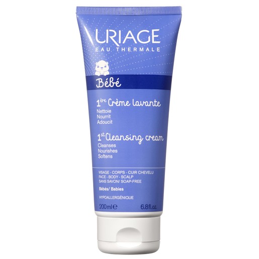 Uriage Eau Thermale Bebe 1st Cleansing Cream Βάση Καθαρισμού Χωρίς Σαπούνι με Φυσιολογικό pH 200ml Uriage Eau Thermale Bebe 1st Cleansing Cream Βάση Καθαρισμού Χωρίς Σαπούνι με Φυσιολογικό pH 200ml