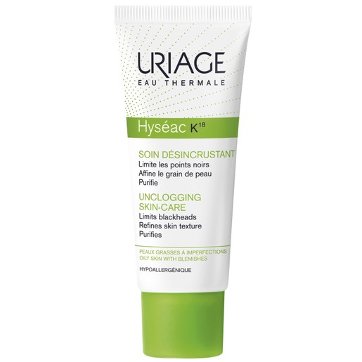 Uriage Eau Thermale Hyseac K18 Unclogging Skincare Αποφράσσει και Συσφίγγει τους Πόρους για πιο Διαυγές Δέρμα 40ml Uriage Eau Thermale Hyseac K18 Unclogging Skincare Αποφράσσει και Συσφίγγει τους Πόρους για πιο Διαυγές Δέρμα 40ml