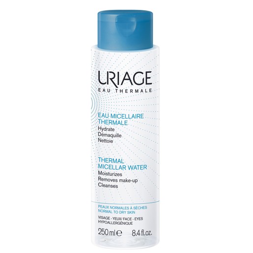 Uriage Eau Thermal Micellar Water Αφαιρεί Τέλεια το Μακιγιάζ για Κανονικές προς Ξηρές Επιδερμίδες 250ml Uriage Eau Thermal Micellar Water Αφαιρεί Τέλεια το Μακιγιάζ για Κανονικές προς Ξηρές Επιδερμίδες 250ml