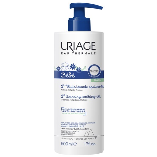 Uriage Xemose Bebe Bain 1st Cleansing Soothing Oil 500ml