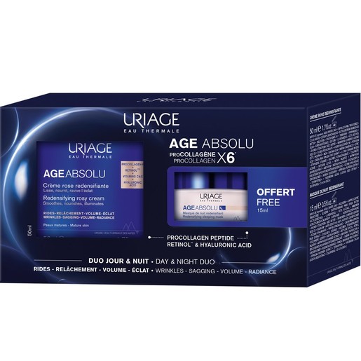 Uriage Promo Age Absolu Redensifying Rosy Cream 50ml & Δώρο Redensifying Sleeping Mask 15ml