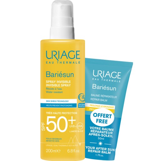 Uriage Promo Bariesun Invisible Spray Spf50+, 200ml & Δώρο After Sun Repair Balm 50ml