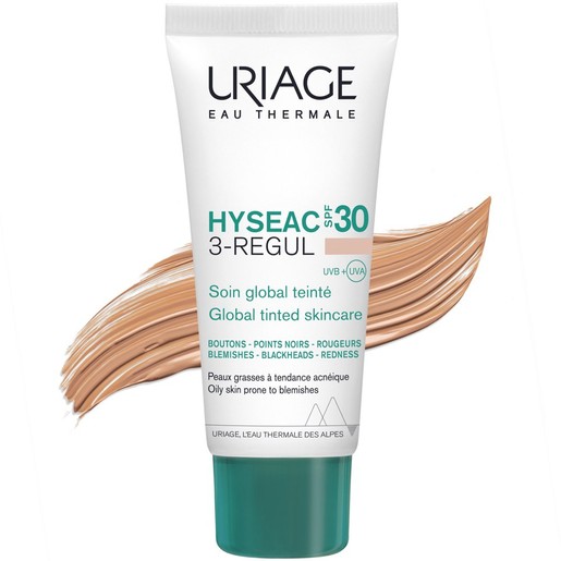 Uriage Hyseac 3-Regul Global Spf30 Global Tinted Skincare Cream 40ml