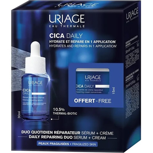 Uriage Promo Cica Daily Serum 30ml & Δώρο Concentrate Repairing Cream 15ml Uriage Promo Cica Daily Serum 30ml & Δώρο Concentrate Repairing Cream 15ml