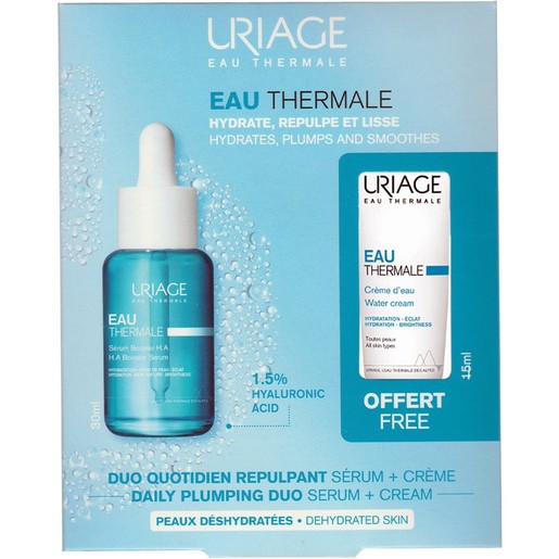 Uriage Eau Thermale Promo H.A. Booster Serum 30ml & Δώρο Water Cream 15ml Uriage Eau Thermale Promo H.A. Booster Serum 30ml & Δώρο Water Cream 15ml