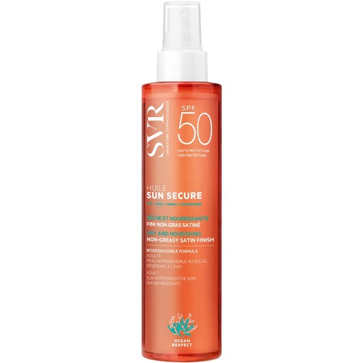 SVR Sun Secure Huile Spf50+ Dry & Nourishing Satin Finish Oil 200ml