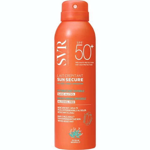 SVR Sun Secure Spf50+ Moisturising Invisible Crackling Milk Spray 200ml
