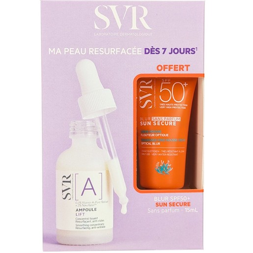 SVR Promo [A] Ampoule Lift Retinol Anti-Wrinkle Smoothing Serum 30ml & Δώρο Sun Secure Spf50+ Blur Fragrance Free Mousse Cream 15ml