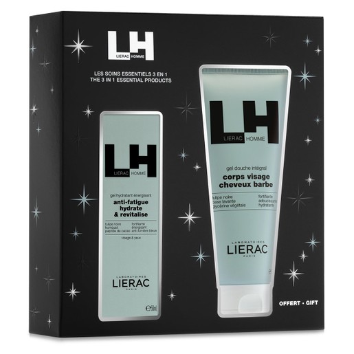 Lierac Homme Promo The 3in1 Essential Products Energizing Moisturizing Gel Anti-Fatigue 50ml & Δώρο Shower Gel 200ml