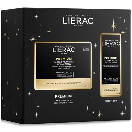 Lierac Promo Premium Gift Set Creme Voluptueuse Night & Day Absolute Anti-Aging 50ml & Δώρο Premium Yeux Anti-Aging Absolu 15ml