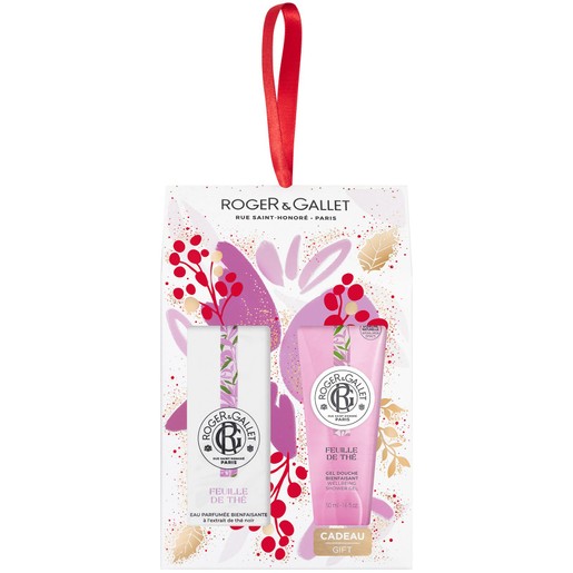 Roger & Gallet Gift Set Feuille de The Fragrant Wellbeing Water Perfume 30ml & Δώρο Wellbeing Shower Gel 50ml