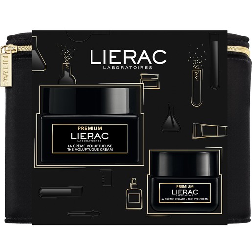 Lierac Promo Xmas Set Premium La Creme Voluptueuse 50ml & The Eye Cream 20ml & Νεσεσέρ