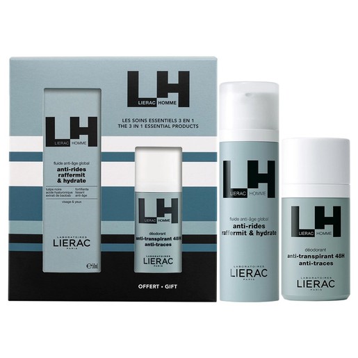 Lierac Promo Homme Global Anti-Aging Fluid 50ml & Δώρο Deodorant Anti-Transpirant 48h Anti-Traces 50ml Lierac Promo Homme Global Anti-Aging Fluid 50ml & Δώρο Deodorant Anti-Transpirant 48h Anti-Traces 50ml