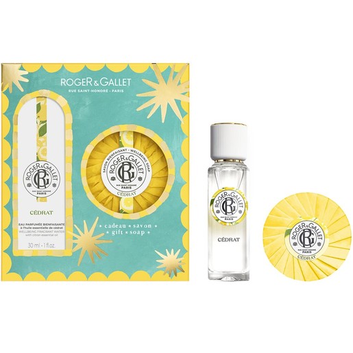 Roger & Gallet Promo Cedrat Wellbeing Fragrant Water 30ml & Δώρο Perfumed Soap Bar 100g