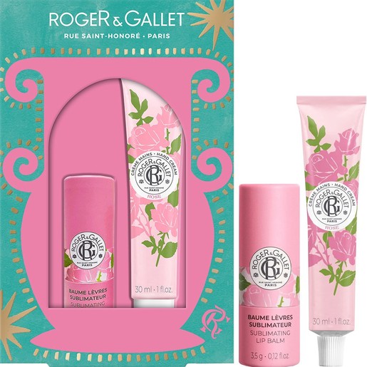 Roger & Gallet Promo Rose Sublimating Lip Balm 3,5g & Hand Cream 30ml