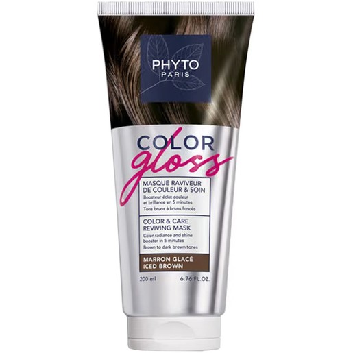 Phyto Color Gloss Care Reviving Mask 200ml - Iced Brown