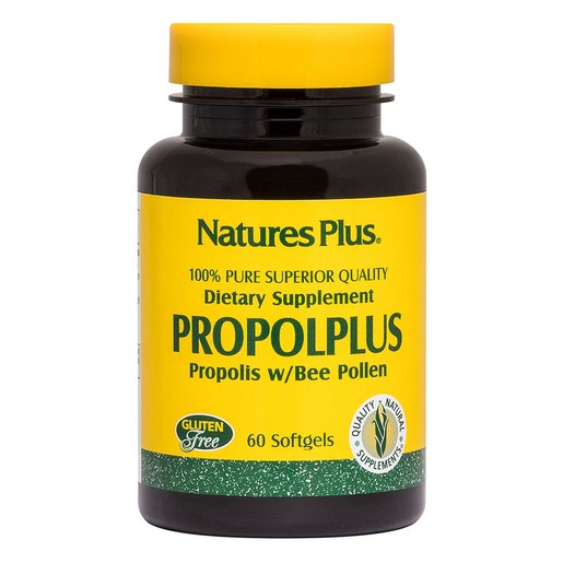 Nature\'s Plus Propolplus με Καθαρή Πρόπολη & Γύρη Μελισσών 60 soft caps Nature\'s Plus Propolplus με Καθαρή Πρόπολη & Γύρη Μελισσών 60 soft caps