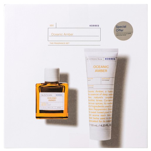 Korres Promo Korres Oceanic Amber Eau De Toilette 50ml & Oceanic Amber Light Texture After Shave Balm 125ml Korres Promo Korres Oceanic Amber Eau De Toilette 50ml & Oceanic Amber Light Texture After Shave Balm 125ml