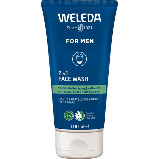 Weleda For Men 2 in 1 Face Wash 100ml Weleda For Men 2 in 1 Face Wash 100ml
