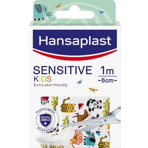 Hansaplast Sensitive Kids 1m x 6cm 1 Τεμάχιο