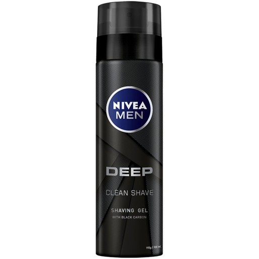 Nivea Men Deep Shaving Gel Black Carbon 200ml