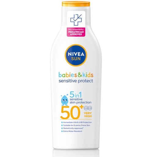 Nivea Sun Babies & Kids Sensitive Protective 5 in 1 Spf50+ 200ml Nivea Sun Babies & Kids Sensitive Protective 5 in 1 Spf50+ 200ml