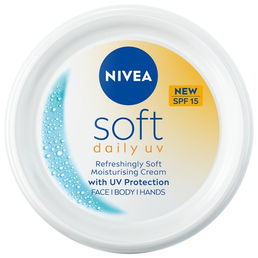 Nivea Soft Daily UV Spf15 Face, Body & Hand Cream 100ml