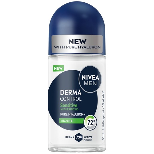 Nivea Derma Control Sensitive Anti-Irritating Roll-On Deodorant 50ml