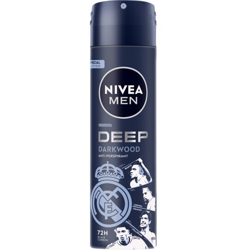 Nivea Men Deep Darkwood 72h Real Madrid Edition Anti-Perspirant Spray 150ml