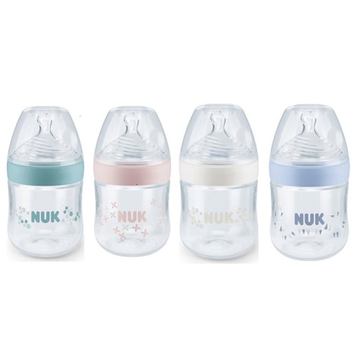 Nuk Nature Sense Πλαστικό Μπιμπερό με Θηλή Σιλικόνης Μεγέθους 1 (0-6 Μηνών) Small Οπή 150ml Nuk Nature Sense Πλαστικό Μπιμπερό με Θηλή Σιλικόνης Μεγέθους 1 (0-6 Μηνών) Small Οπή 150ml