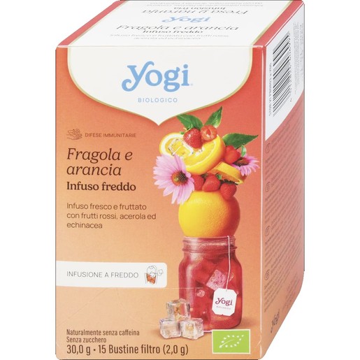 Yogi Cold Brew ΒΙΟ Strawberry Orange 30g (15 Φακελάκια x 2.0g)