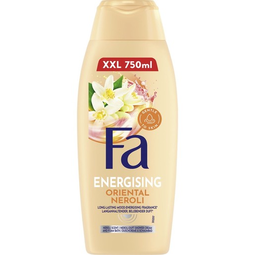 Fa Energising Oriental Neroli Body Shower Cream Foam Bath 750ml