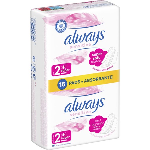 Always Ultra Sensitive Super Pads 16 Τεμάχια