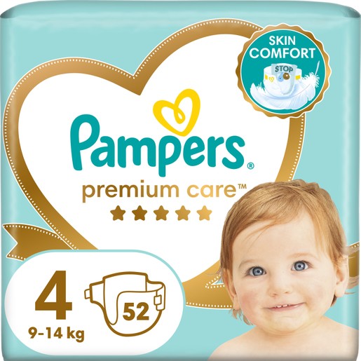 Pampers Premium Care Jumbo Pack Νο4 (9-14kg) 52 πάνες