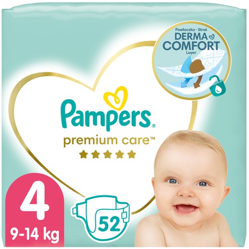 Pampers Premium Care Jumbo Pack Νο4 (9-14kg) 52 πάνες