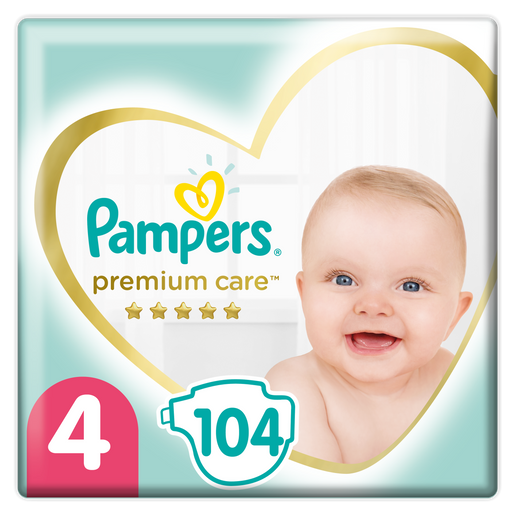 Pampers Premium Care Νο4 Maxi (8-14kg) 104 πάνες Pampers Premium Care Νο4 Maxi (8-14kg) 104 πάνες